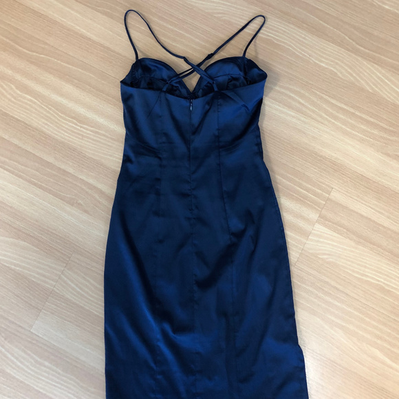 ANGL Navy Evening Dress - Picture 6 of 7